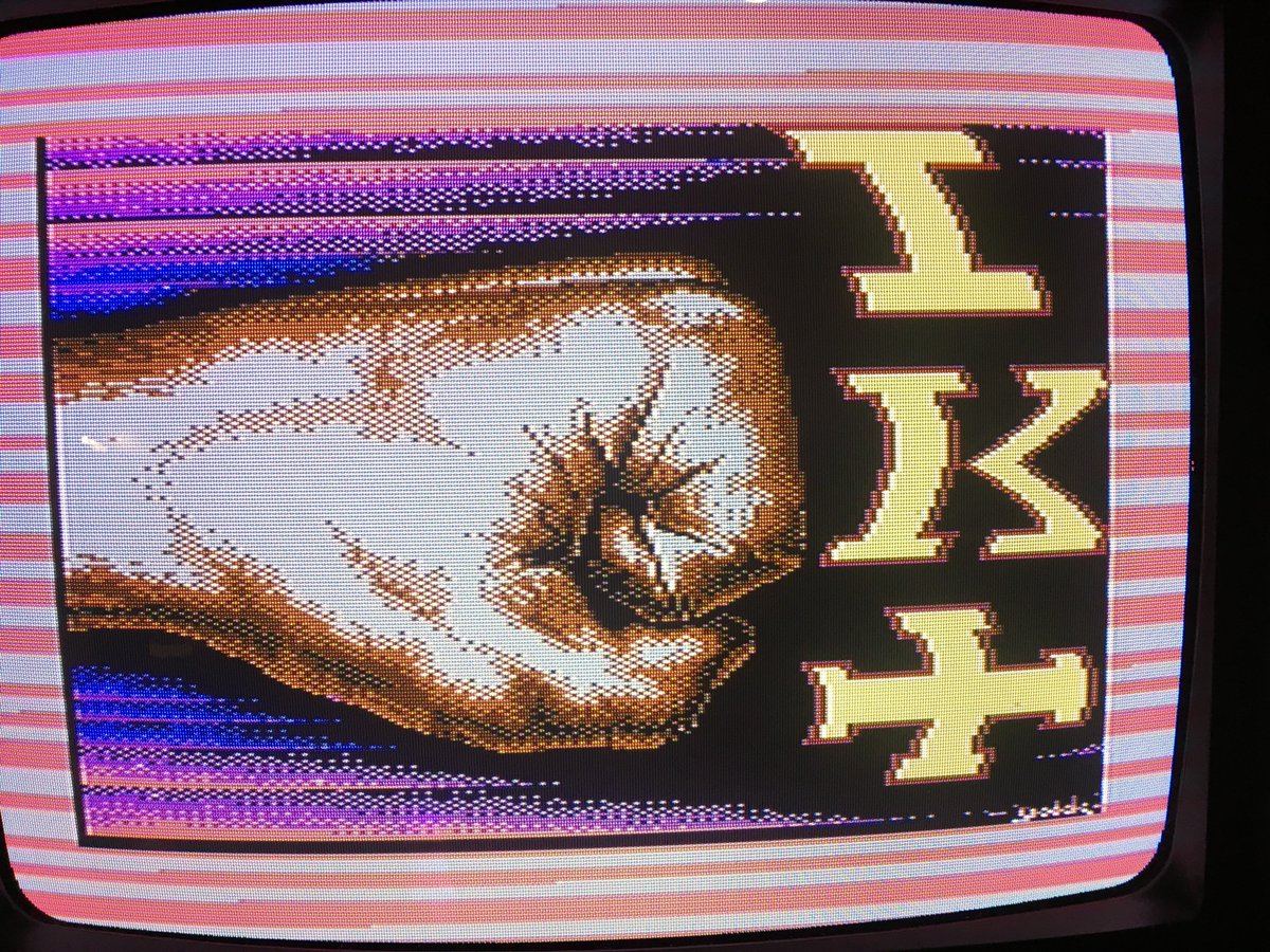 PS4Ron's tweet photo. Playing a bit of #IKPlus on the #Commodore64 this evening, great game😎 https://t.co/r4owPfLuSS