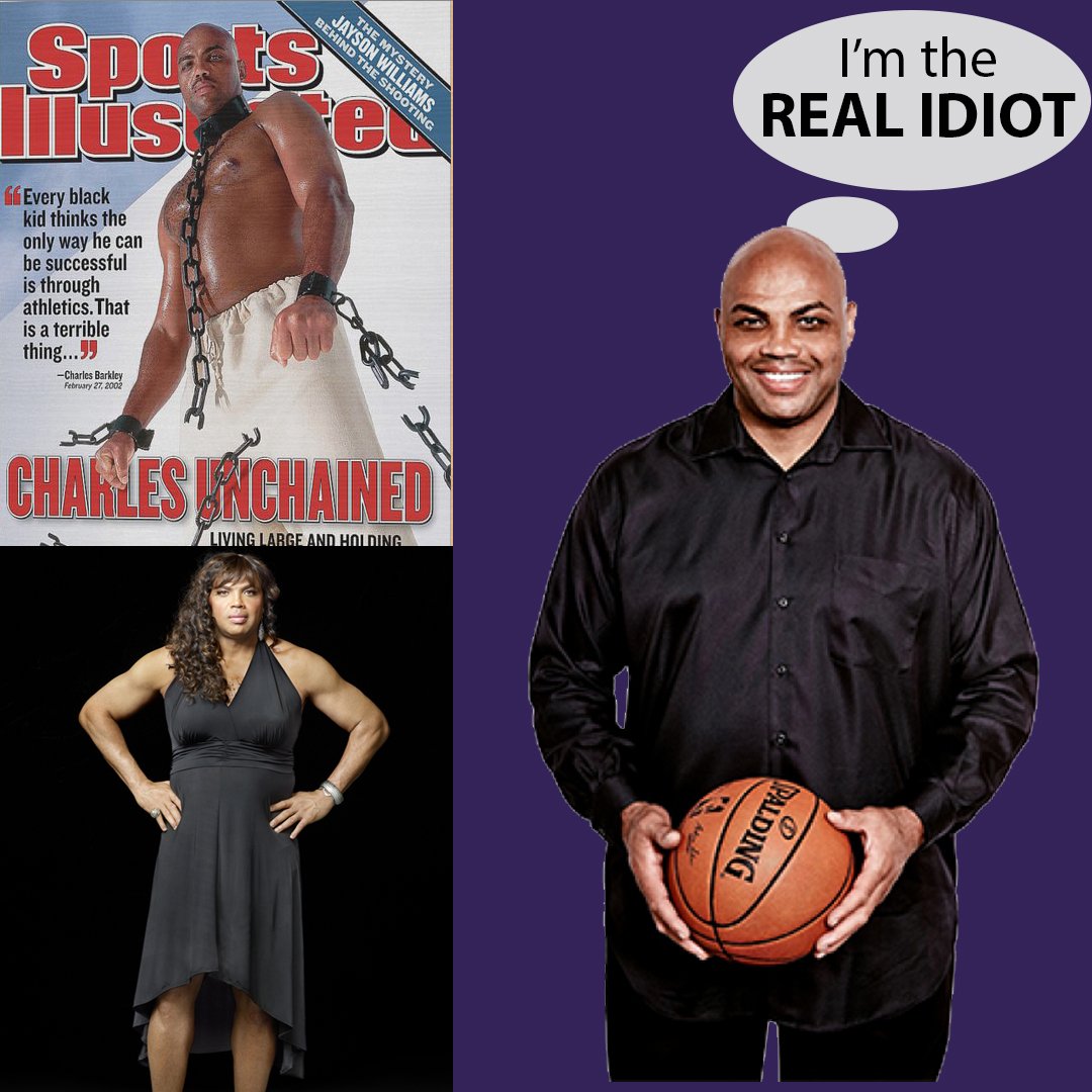 blackgenius1791's tweet photo. Charles Barkley has the nerve to critique a BLACK man, and call him an "idiot." #charlesbarkleyhypocrite #blackgenius1791 #moderndaycoon https://t.co/5j6lt6qtej