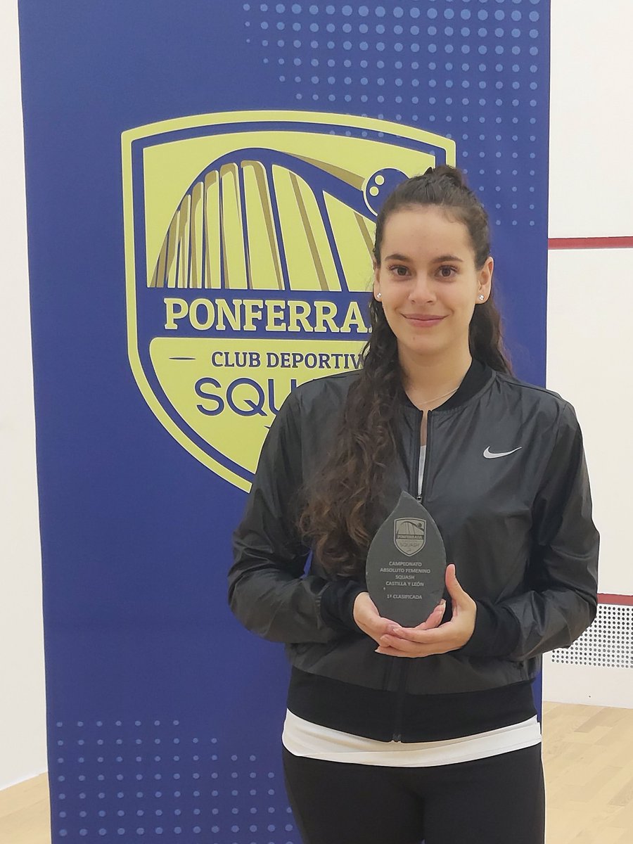 JGordonJackson's tweet photo. Enhorabuena a @_paulacg_ campeona de CyL de squash por 8ª vez. Y a @Abel_Ocioduero y Mario Pedrosa campeón y subcampeon en masculina.
Congrats to @_paulacg_ Castilla and León squash champion for 8th time. And to @Abel_Ocioduero and Mario Pedrosa 1st and 2nd in the men's tourney. https://t.co/BcFtBseB28