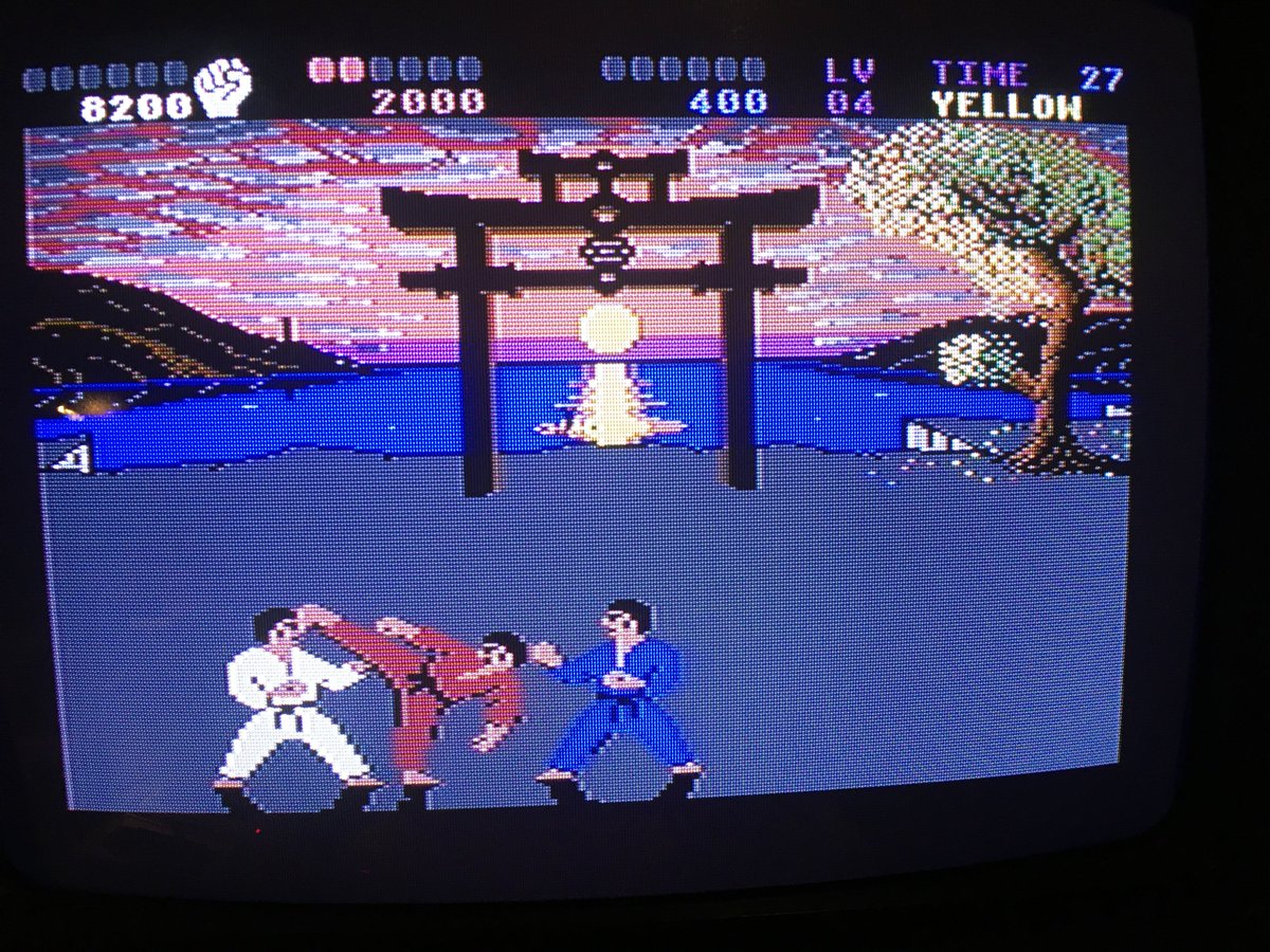 PS4Ron's tweet photo. Playing a bit of #IKPlus on the #Commodore64 this evening, great game😎 https://t.co/r4owPfLuSS