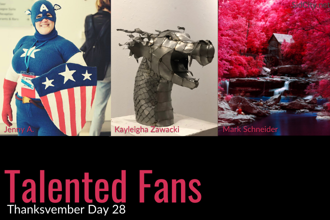 sidcityonline's tweet photo. The #SidCitySocialClub gave us the opportunity to meet so many creative fans who are talented in all kinds of media. Whether you shared your music, visual art, crafting, writing, or knowledge with us, thank you!

#Thanksvember https://t.co/UFW93oMDq2