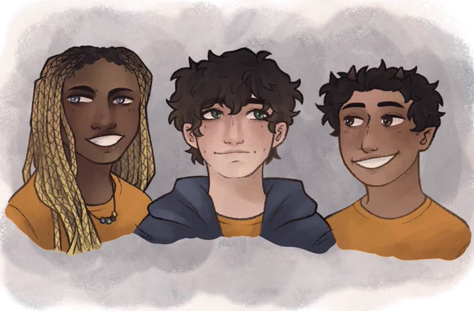 First time posting pjo fanart hehe#annabethchase #PercyJackson #groverunderwood #pjo #pjofanart 