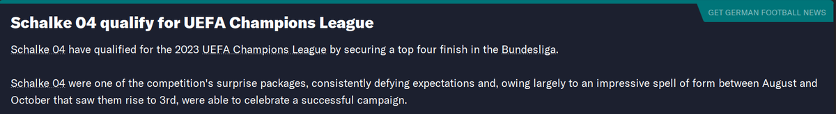 theFFM_'s tweet photo. Champions League here we come &amp; £71m in the bank!

#fm23 #ffmschalke https://t.co/qzysQhb8JH