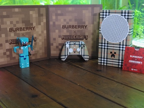 Kendrisite's tweet photo. **Huge Announcement*

I'm giving away 2 LIMITED EDITION Burberry x @Minecraft  Xbox Series S's!!! Type !ticket in my Twitch chat between now and December 2nd!! {You get "Ken Points" if you follow and stick around! <3}

Good luck everyone!!

#minecraft #giveaway https://t.co/1175Tcfgb4