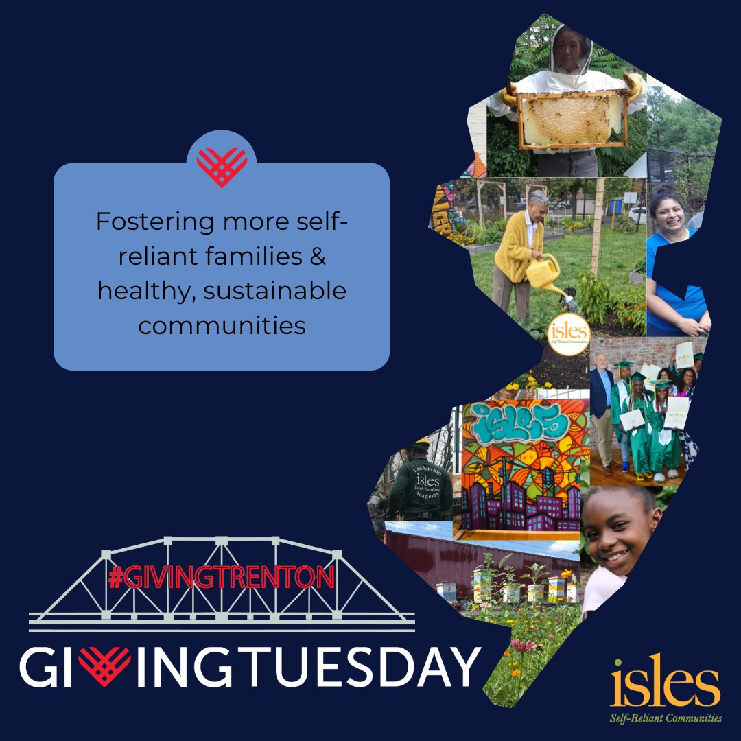 IslesInc's tweet photo. #GivingTuesday is only 2 days away, and we want to encourage you to give locally. Support the #localnonprofits like Isles, who are doing great things right here in #NewJersey. Click the link to donate: https://t.co/CMFBUnZWKh

#njnonprofit #givingtrenton https://t.co/16cDqpddyR