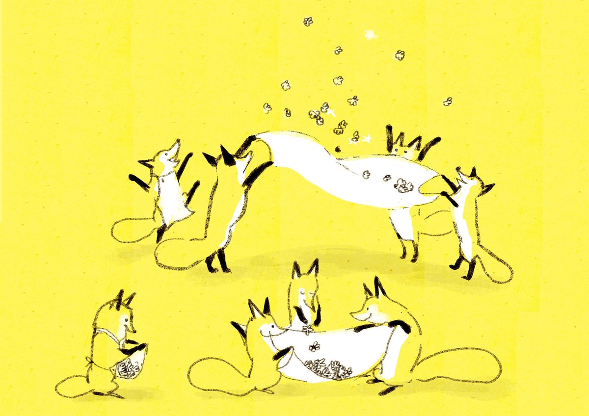 「いろんな色が好き 」|ももろ　4／20発売絵本「パンダのパクパクきせつのごはん」のイラスト