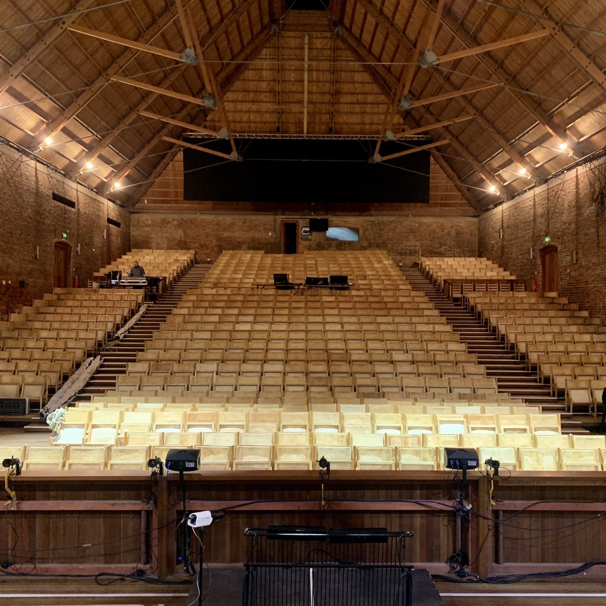 Always nice to be back here! Back at <a href="/SnapeMaltings/">Snape Maltings</a> for tech rehearsal today. 🎄🎄
