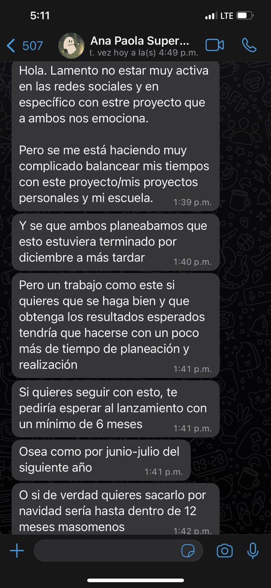 Llevan 6 meses diseñándome mi nueva colección #nft y esto fue lo que dijeron el día de hoy. Cuando el avance de un proyecto depende de otras personas es frustrante.