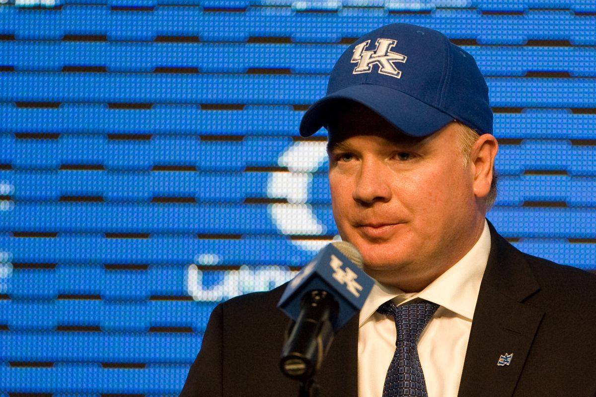 ChrisFisherKY's tweet photo. Ten years ago today, Kentucky hired Florida State defensive coordinator Mark Stoops as its new head coach. After a 12-26 start, Stoops has gone 54-32 since to pass Bear Bryant as the school's all-time wins leader. https://t.co/X3n8lVXBTP