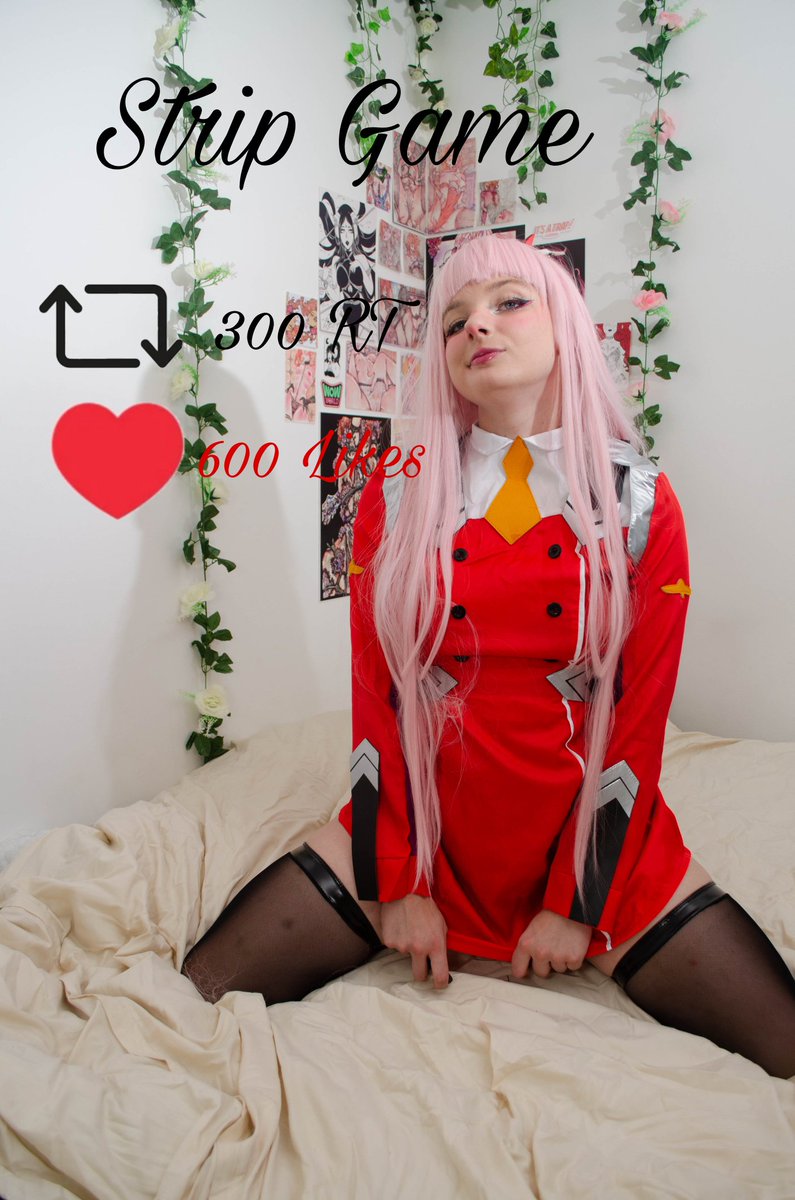 Laska_of's tweet photo. LET'S PLAY A GAME 
300RT and 600 Like to take Zero Two's dress 

#stripgame https://t.co/JV3hWjXDXg