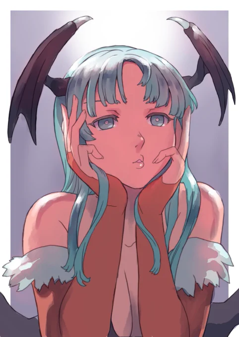 練習モリガンさん#格ゲーキャラ描こうぜ#Darkstalkers 