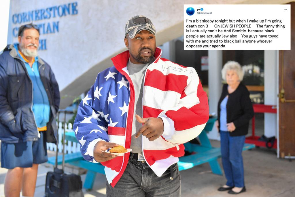nypost's tweet photo. Kanye West favored to earn 'Anti-Semite of the Year' dishonor https://t.co/I5yoQ9xMuj https://t.co/sAJKkmzu7M