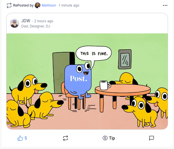 mamaluna's tweet photo. A quick cartoon showing why I’ve moved (mostly) to https://t.co/A48uqFpjHv. The wait was worth it. They moderate posts, prioritize diversity and user experience, and make sure shit works. https://t.co/gT2HJP07j3