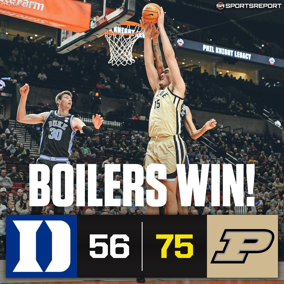 SRBoilermakers's tweet photo. #BOILERS WIN!!! #Purdue beats Duke to win the Phil Knight Legacy Championship!!! https://t.co/3Xx6ALaNYB