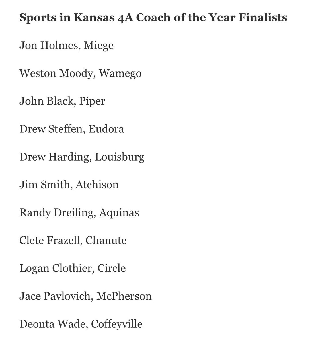 Congrats <a href="/CoachClothier/">Logan Clothier</a>   No surprise here.   👍👍👍