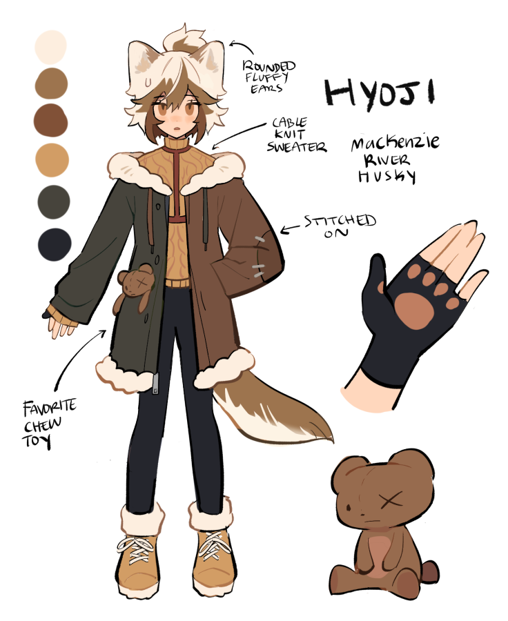「i made a sled dog oc for the ilion proje」|iniro 🍥 color tips released!のイラスト