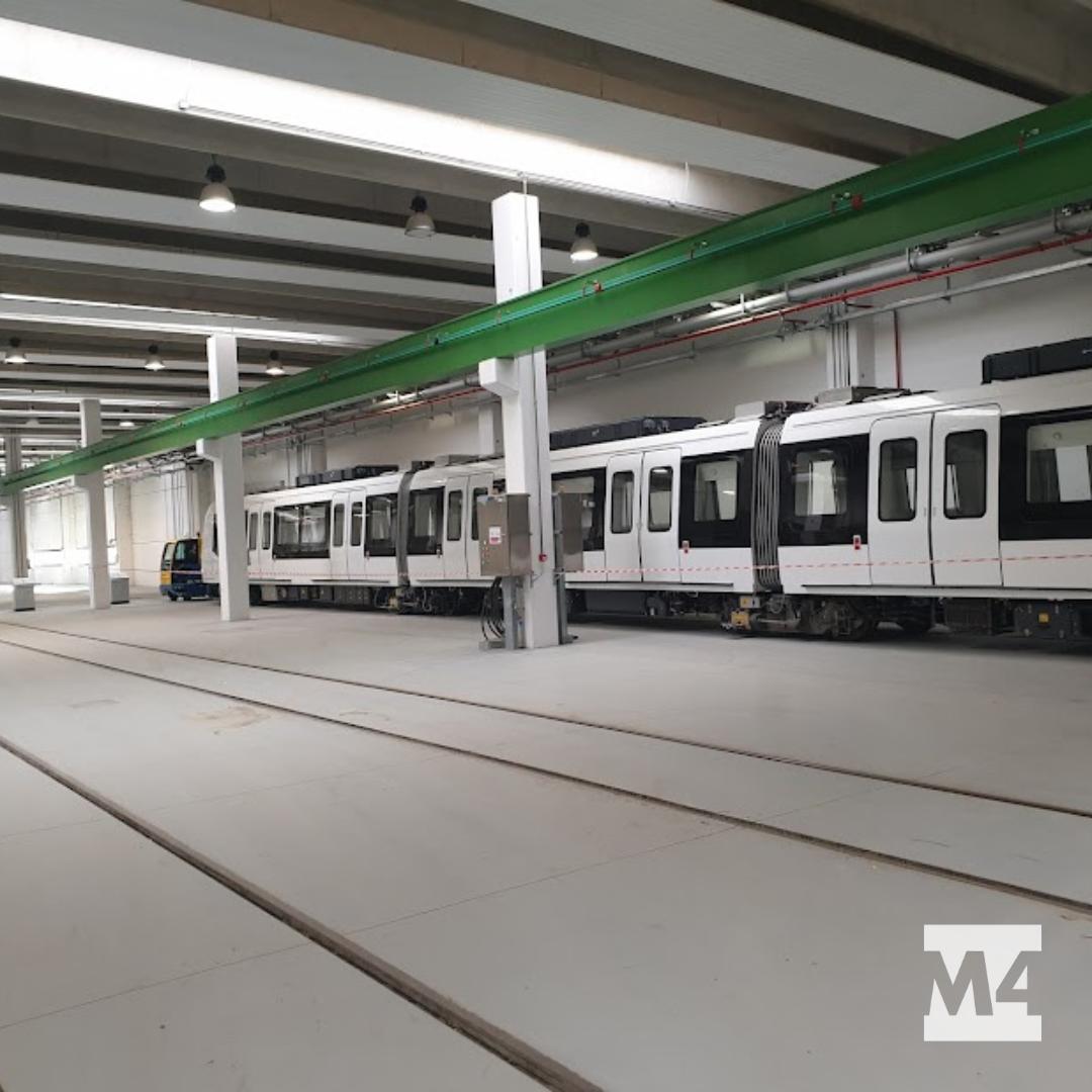 Dopo questo intenso weekend è arrivata l'ora di riposare. I convogli #m4milano catturati mentre dormono nel deposito San Cristoforo 😴