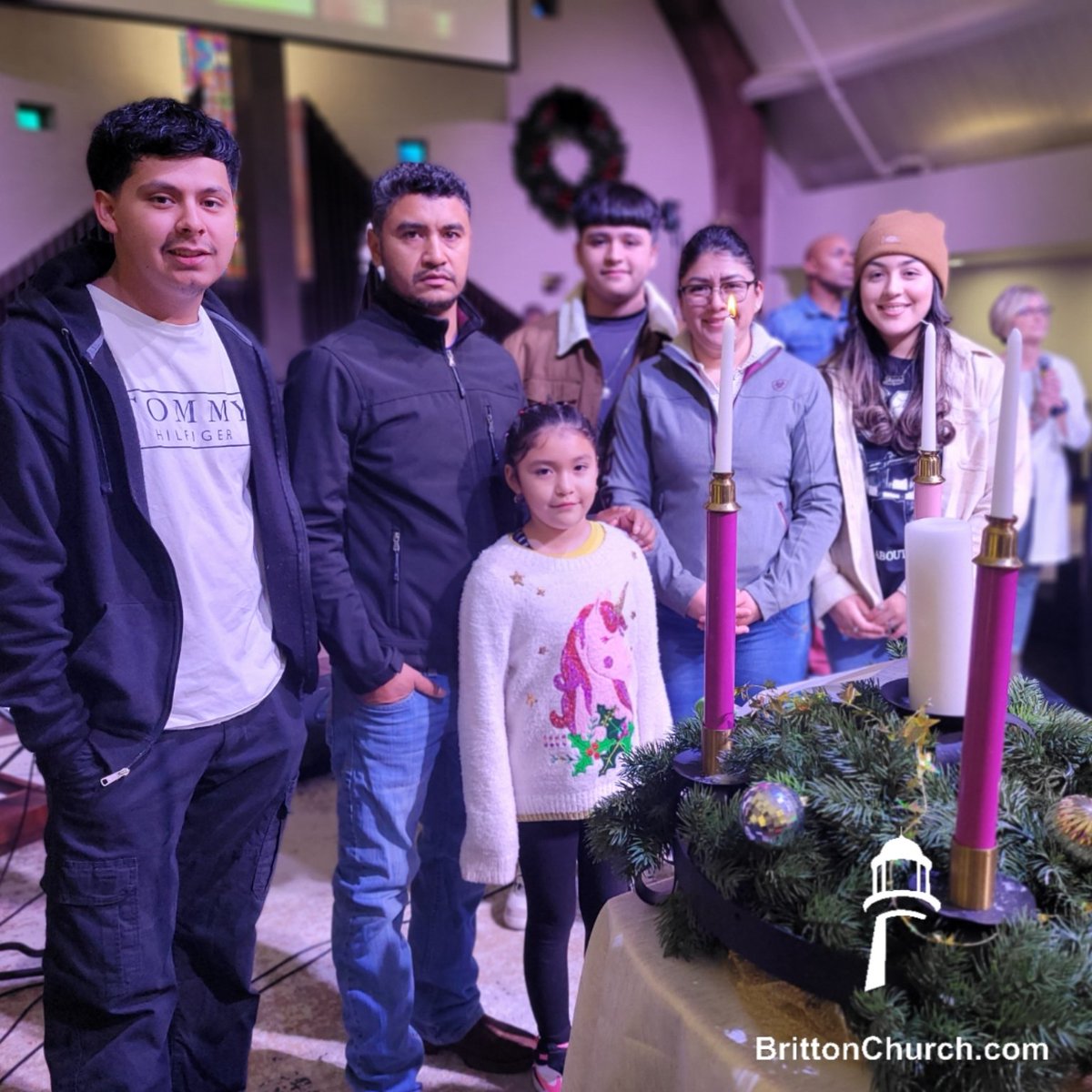 Thanks Omar, Hortencia, and family for starting our Advent celebration this morning in worship!