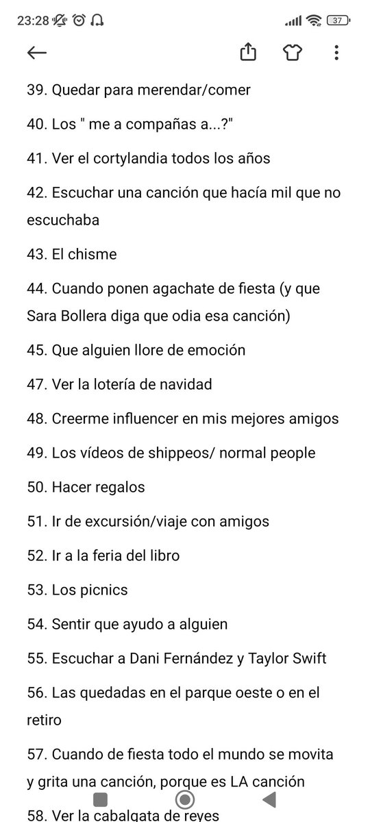 Ele_lobo's tweet photo. Esto es lo más ñoño que me vais a ver hacer. El otro día vi una chica que hizo una lista con 50 cosas que le hacen feliz. Así que me apetecía hacerla también, pero la he hecho durante días y he pasado las 50. En fin😬 https://t.co/TzCplAG9DO
