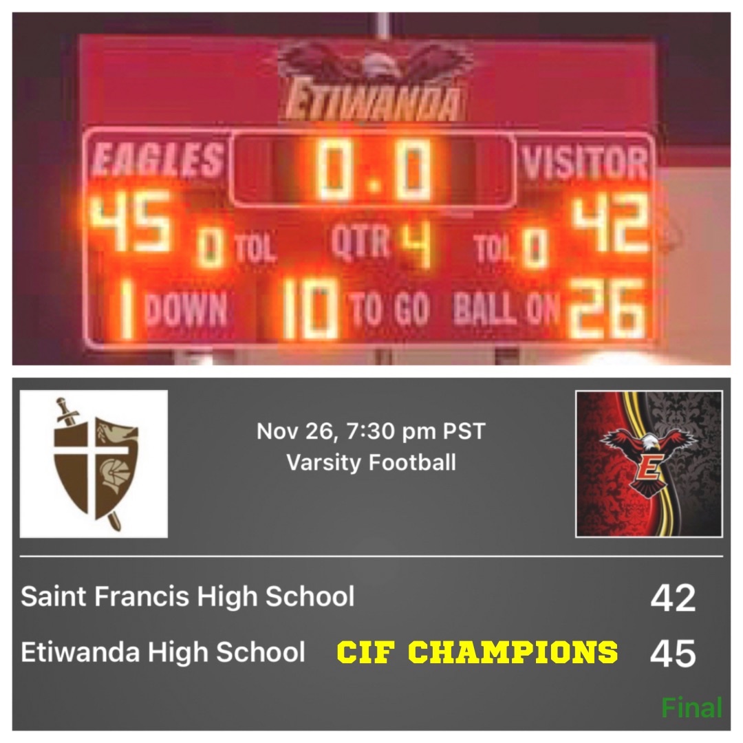 <a href="/EtiwandaFB/">Etiwanda High Football</a> <a href="/EHSAthletics/">Etiwanda Athletics</a> <a href="/EtiwandaRed/">Principal Wolfe</a> @EHS_Achievement <a href="/EHSAchieve/">Julie</a>