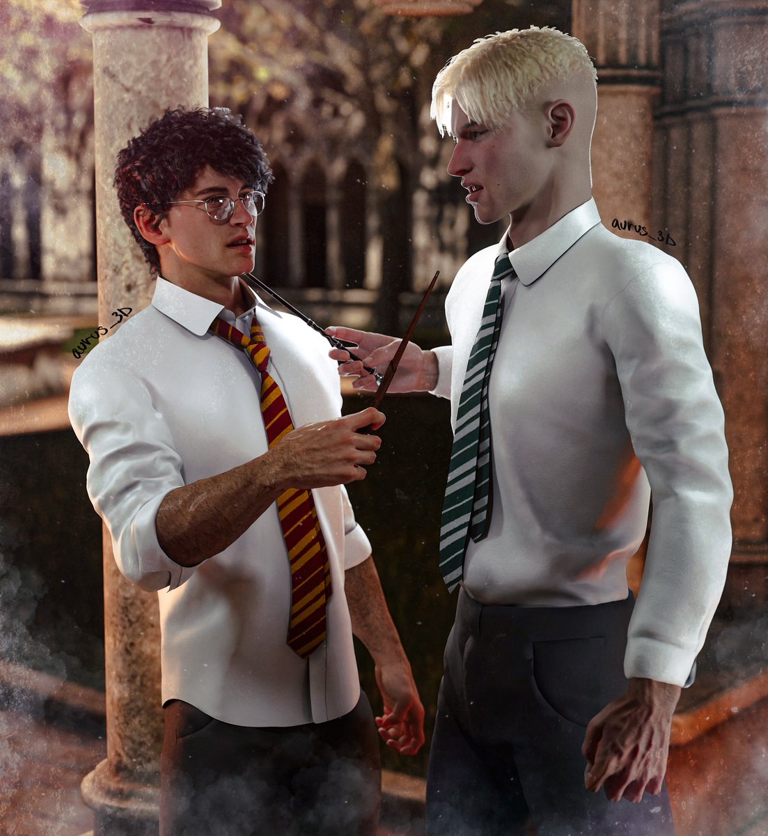 Enemies… Or are they?..

I don’t even ship drarry, idk why I rendered it but here we go

Insta: <a href="/aurus_3d/">aurus</a> 

#dracomalfoy #harrypotter #drarry