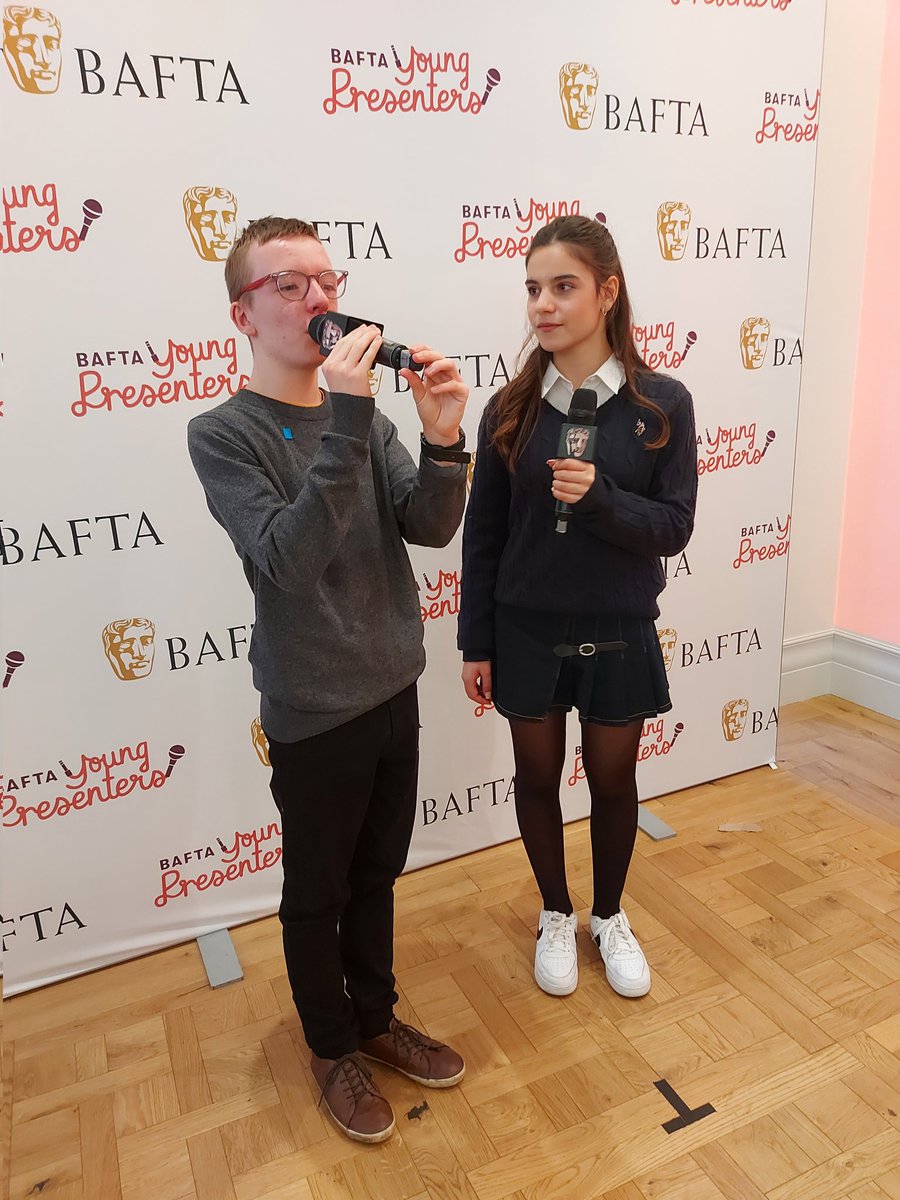 TimDukey's tweet photo. Thanks @scarlett_gina for your presenting guidance for my son today at the @BAFTA Children and Young People's Festival https://t.co/ylViu4HX1z