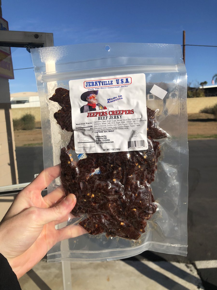 JerkyVille's tweet photo. Happy National Craft Jerky Day! Celebrate by getting a bag of our finest 😄🔥

Order online at https://t.co/kvS6H5H5jS!

#jerky #jerkylove #jerkytime #jerkylife #jerkyaddict #jerkylovers #jerkyflavors #beefjerky https://t.co/UhME6NWTts