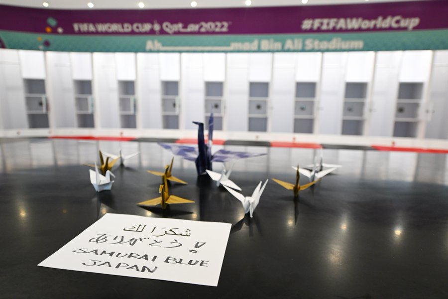 負けたからこそ コスタリカ戦後の日本代表ロッカールームはやはりピカピカ ファン驚嘆 武士のような佇まい W杯 サッカーダイジェストweb