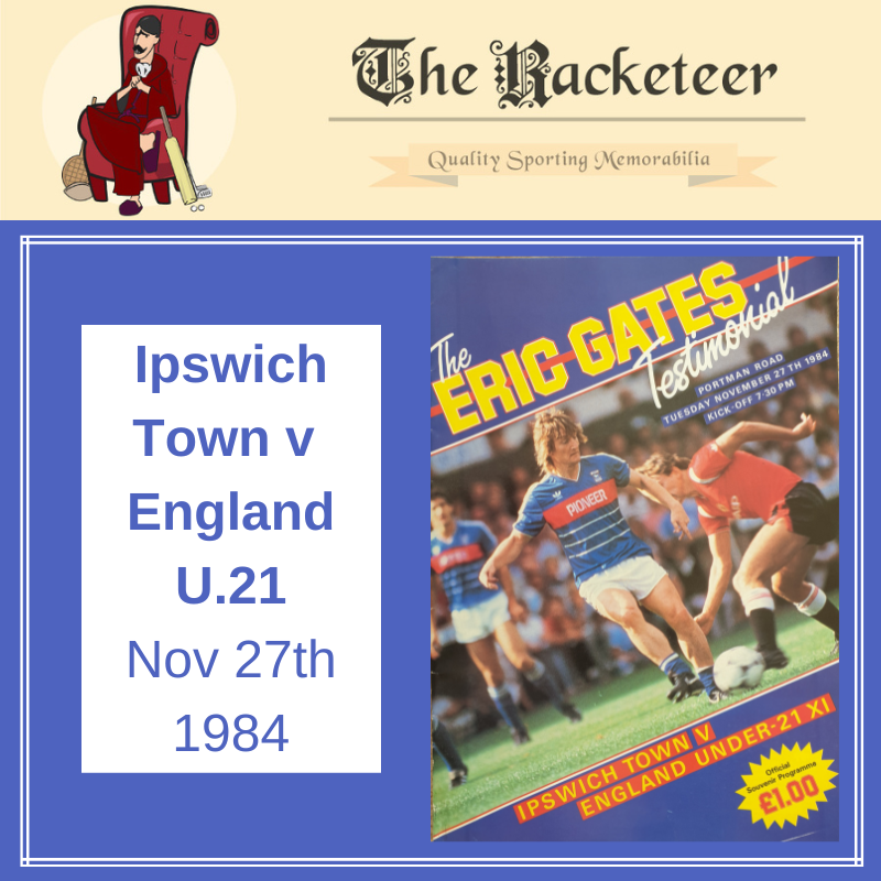 Theracketeer1's tweet photo. A #testimonial in the middle of the season - whatever next!?!
#OnThisDay in 1984 and @IpswichTown played an @England U.21 side, in a game for #ipswich stalwart Eric Gates
#football #footballprogrammes #ipswichtown #ericgates
https://t.co/I1yFICbh8g https://t.co/cfhUdVF8jI