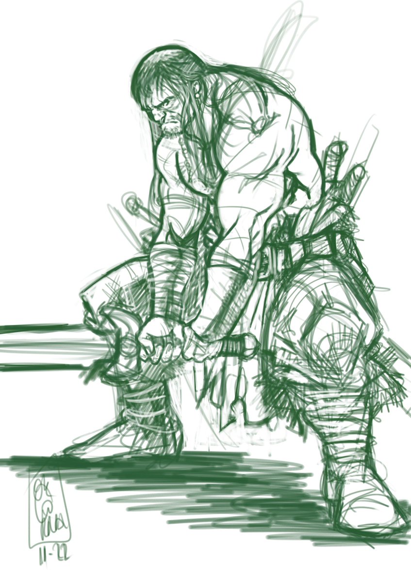 Rober_Ok_Corral's tweet photo. Dirty lines, long time no drawing, so tired
#conan #pencildrawing #greenpencil #sketch #bycrom #barbarian #swordandsorcery #comicdrawing #pencil #sketch https://t.co/NeTbbj7DSG
