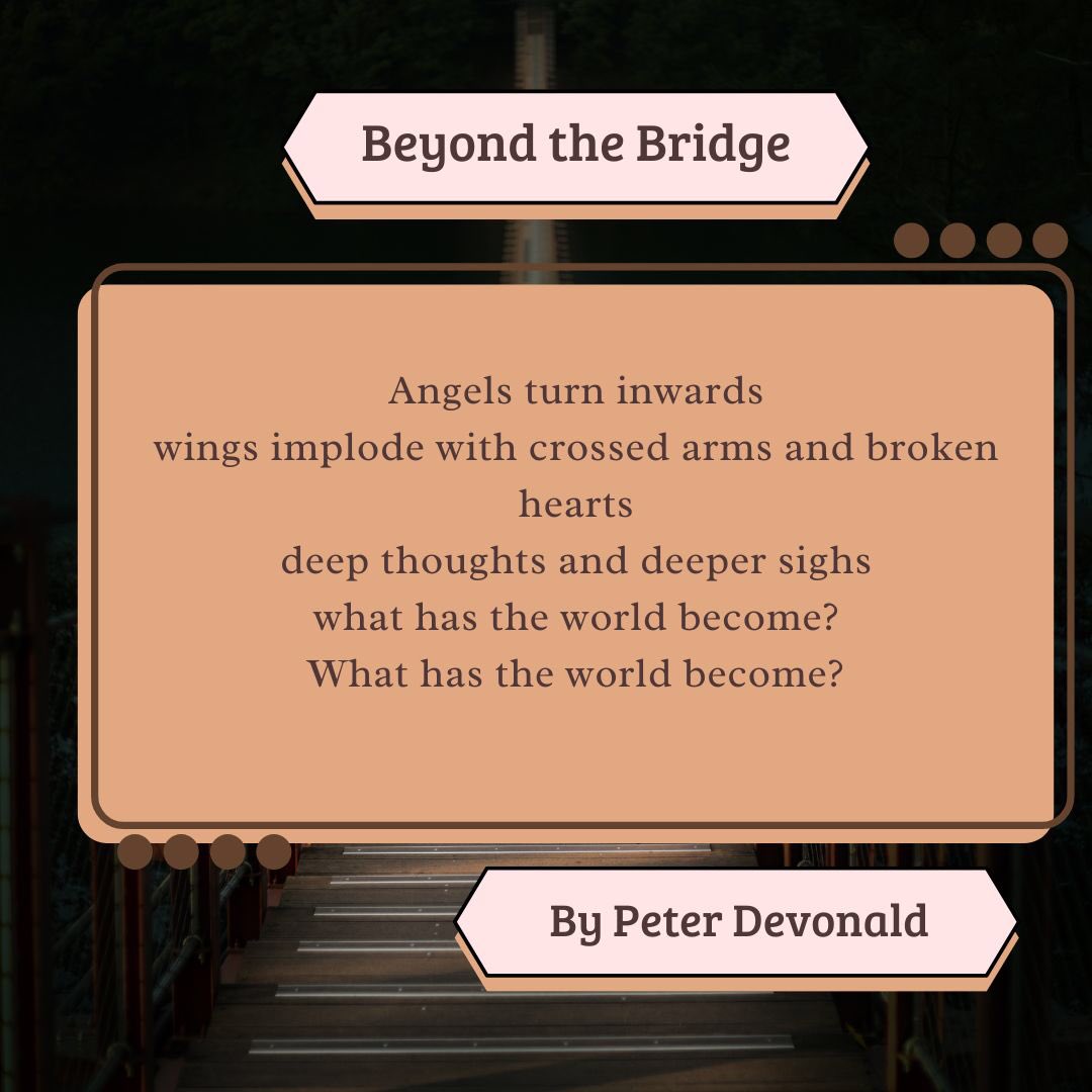 IWDL_Writer's tweet photo. Another #poem in Issue 4 of @TheUnconCourier will be @peterdevonald’s poems, including “Beyond the Bridge.”
—
#beyondthebridge #peterdevonald #poem #poems #poetry #poetsofinstagram #poetsofig #writerslift #writersofinstagram https://t.co/AyUR7uzMGL