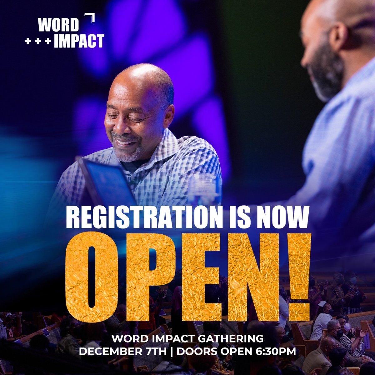 BBCofNJ's tweet photo. Registration for next week's #WordImpact (12/7) is NOW OPEN! Register now until Wednesday 11/30 at 9PM...
We can't wait to worship with you next week during #theEncounter AND #WordImpact Bible Study as we prepare to enter the #NewWave of Glory 🙌🏽 #TransformingLives https://t.co/BX8vbIqcL5