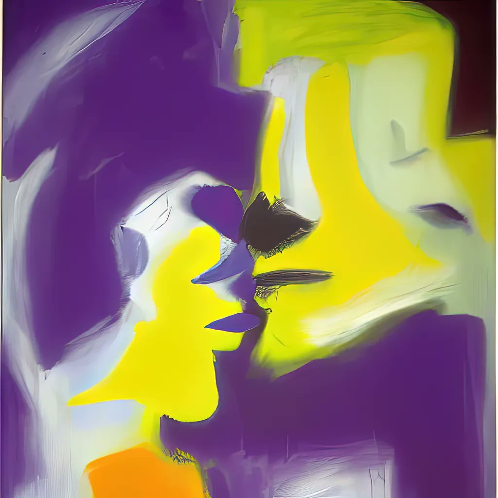 workofai's tweet photo. Abstract art - "Kiss"

#AIart #AIartwork #StableDiffusion #digitalart #abstractart https://t.co/dtiSCWAT1L