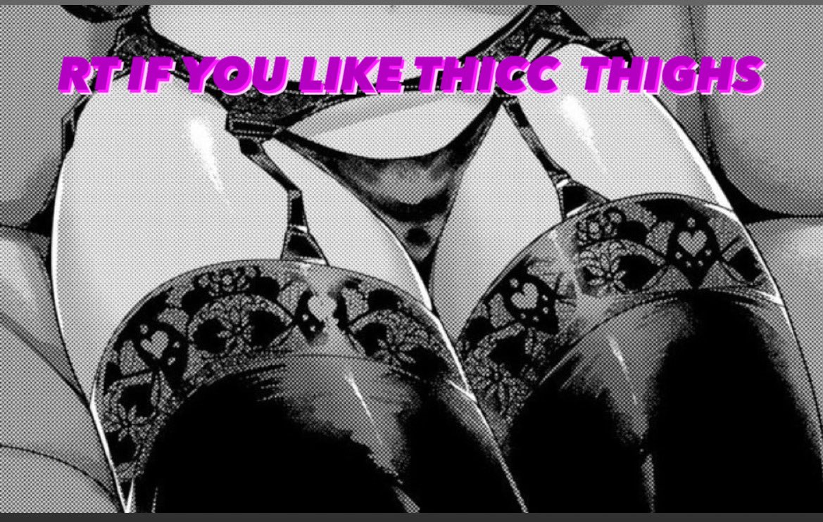 MotherNocturna's tweet photo. Thicc Thighs save lives babe!! ✨💜 NOW LET ME CRUSH YOU!! 💋💦 https://t.co/bwgq8O4amr