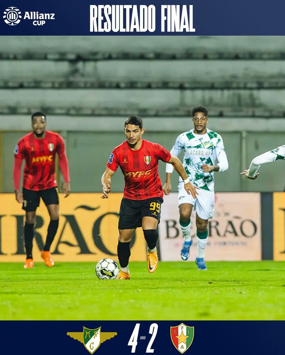 estrela_amadora's tweet photo. 🏆 Copa de la Liga 🇵🇹 2ªJornada ⚽️ Grupo C

Final en el 🏟️Comendador Joaquim de Almeida Freitas con 2ªderrota en esta competición para nuestro tricolor😔

Moreirense FC 4 🆚 CF Estrela da Amadora 2
⚽️Diogo Salomão y Regis Ndo

#Fútbol #Portugal    #Amadora #Estrela #AllianzCup https://t.co/29VmFDuUb9