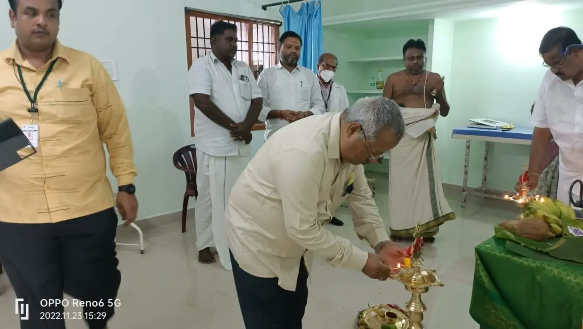 svmch_rc's tweet photo. Thandavamurthikuppam health centre inaugurated by Tamilnadu Minister for Higher Education Mr #Ponmudi in the presence of Mr Soundaraajan GM and Councilor Mr #Sampath Arranged by DGM 

#SVMCHRC #MedicalCollege https://t.co/VJfNfeLWos