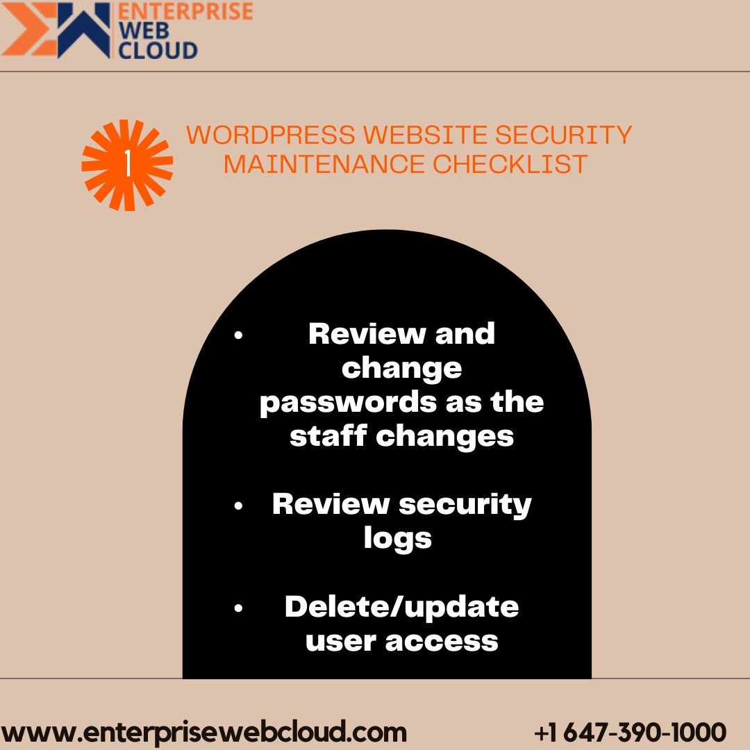 EnterpriseWebCd's tweet photo. Monthly reminder for WordPress website maintenance checklist.
#webdesign #designs #websites #graphicdesign #webdevelopment #webdesigner #marketingtips #digitalmarketing #websitedesign #webdeveloper #ux #css #businesses #enterprisewebcloud https://t.co/9NUFkp1rOJ