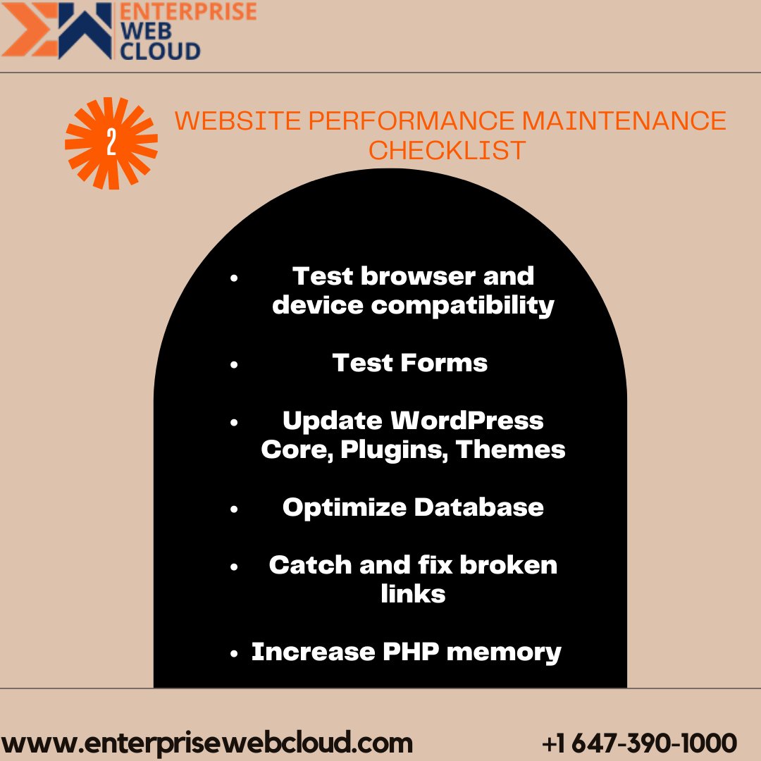 EnterpriseWebCd's tweet photo. Monthly reminder for WordPress website maintenance checklist.
#webdesign #designs #websites #graphicdesign #webdevelopment #webdesigner #marketingtips #digitalmarketing #websitedesign #webdeveloper #ux #css #businesses #enterprisewebcloud https://t.co/9NUFkp1rOJ