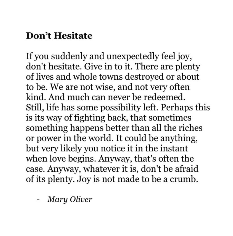 marcosmendes's tweet photo. Indo dormir com essa pedrada:
"Joy is not made to be a crumb". https://t.co/f6JrlHgVos