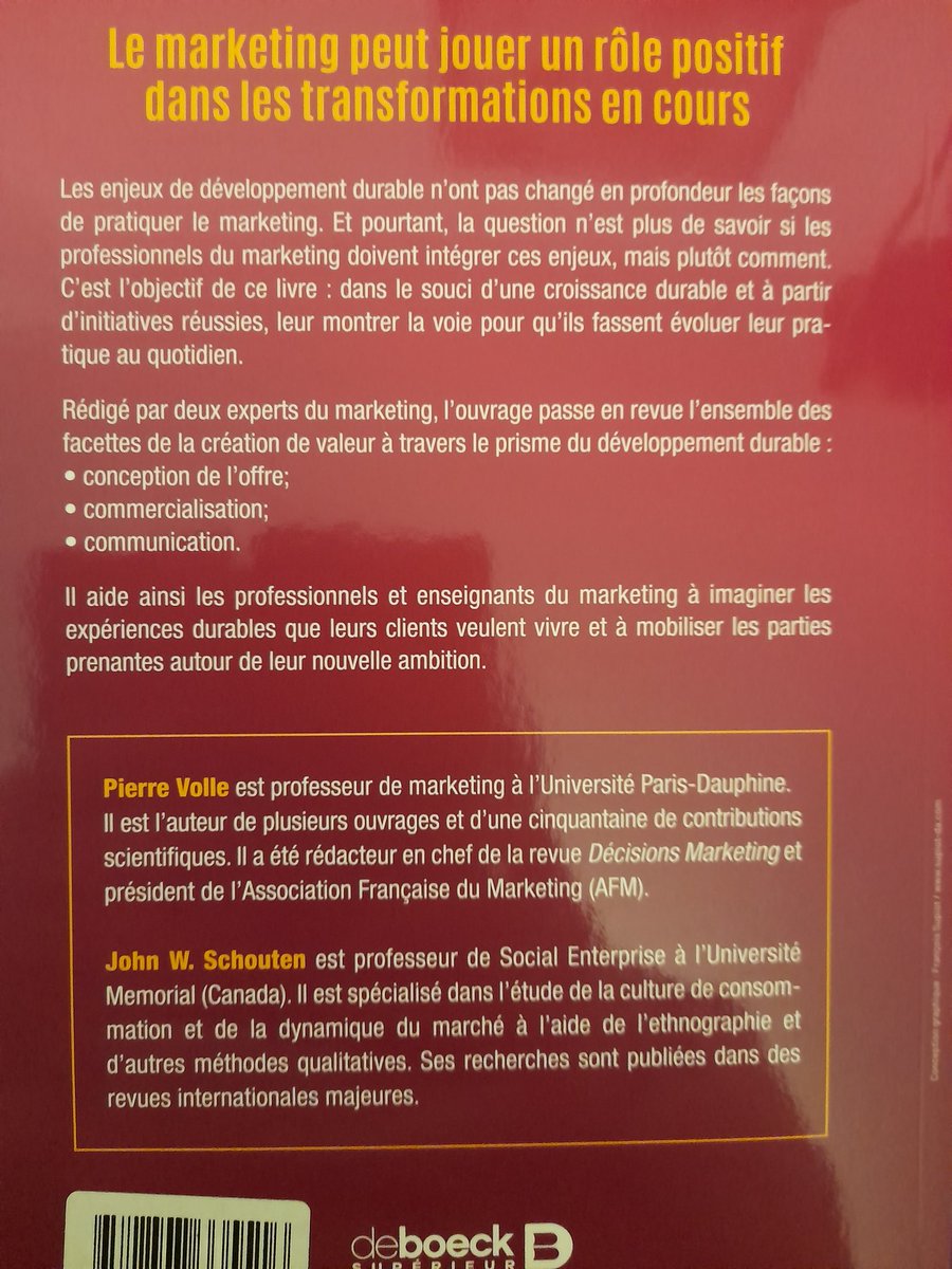 ChGonzalez3566's tweet photo. Le nouvel ouvrage de @pierre_volle @DrmDauphine @DrmErmes @Paris_Dauphine 

@afm_marketing https://t.co/hH81KFDtHC