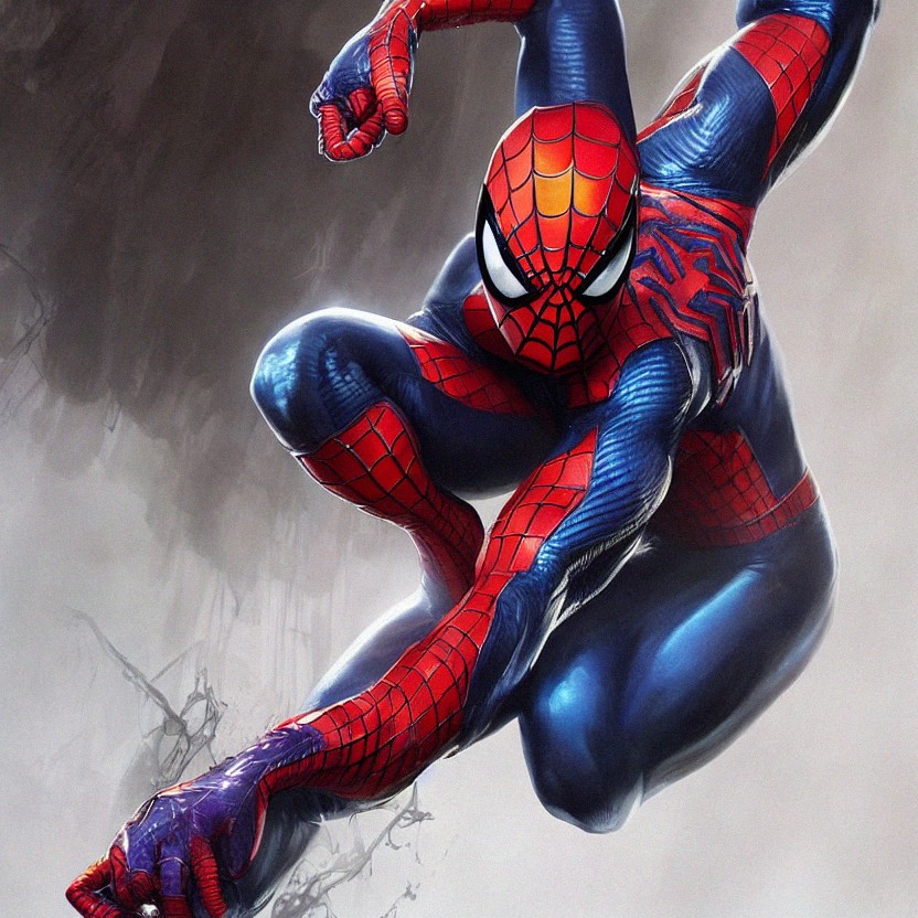 TheQmethod's tweet photo. I've seen the true face of corporate hell. digital "art" by @theQmethod. #marvelbootleg #digitalpainting #photoreference #spiderman https://t.co/rrIEA0KlF1