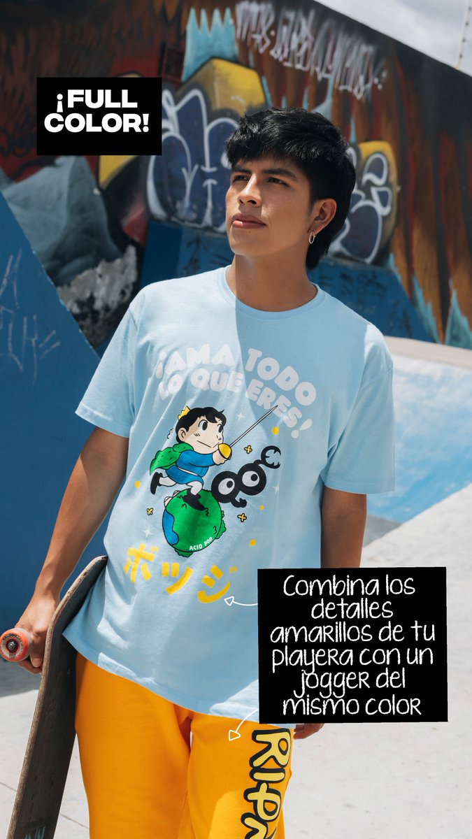 ACIDPOP_MX's tweet photo. Te dejamos algunos pequeños tips para darle un plus a tus playeras de colores. #lookingpop #acidpop https://t.co/TFJWWIifVO