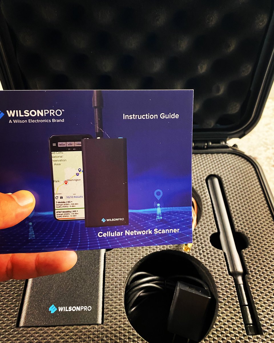 juanishio87's tweet image. Just received my Wilson Pro Cellular Network scanner 😎
#wilsonpro #wilsonelectronics #cellbooster #lowvoltage