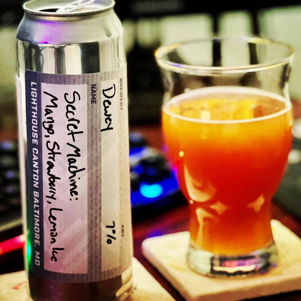 Secret Machine Mango, Strawberry, Lemon Ice was yet another pleasant surprise from @deweybeerco and this series is a@must pick up if you are a sour fan. Shoutout to @lighthousecanton for having on tap at the time. Review coming soon but this is my 2nd fr… instagr.am/p/ClfUUzltVBx/