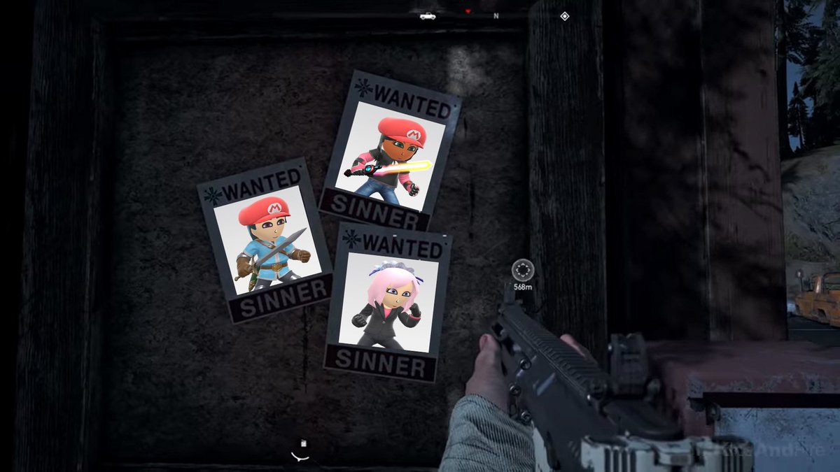 CrossHime's tweet image. #FarCry5 #SSBU #CrossoverEdits #Crossovers #CrossoversFandom When I self inserted myself and my mii OCs into Far Cry universe lmao.