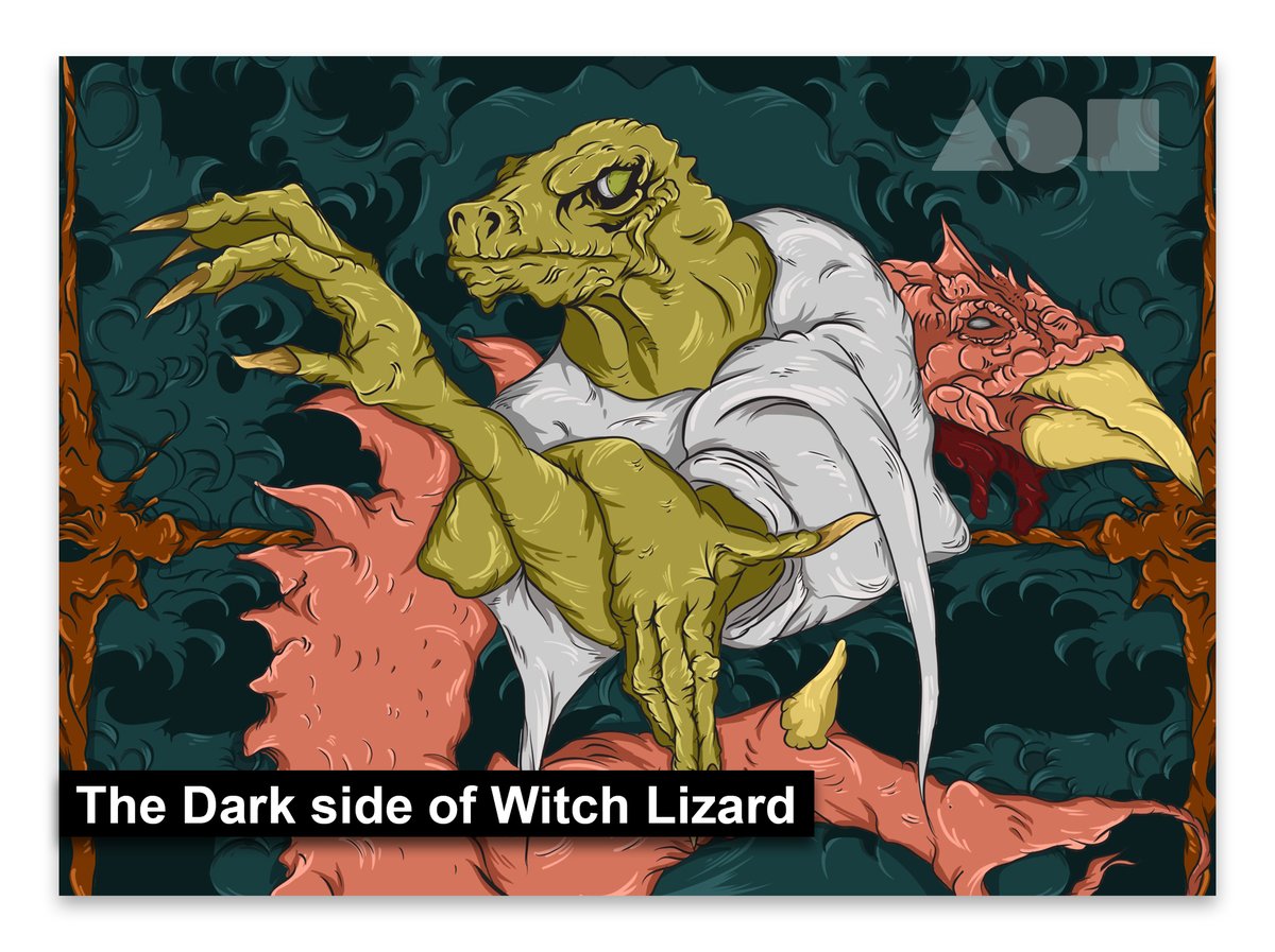 xcrisnx's tweet photo. Witch Lizard 🧙‍♂️🧙‍♂️!!

The situation where a magician makes a pact with a demon to gain power and in return, he is cursed to become a lizard.
@foundation 
👇👇
https://t.co/aDJxeOn29M

#NFTCommuntiy #nftcollectors #witch #lizard #green $eth #FoundationNFT #cryptoart #NFT #ETH https://t.co/WHPkZsVGvC