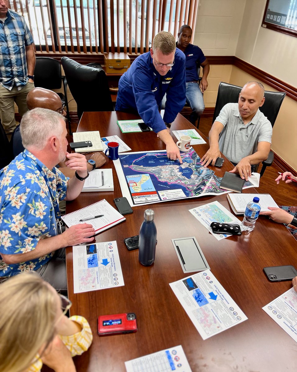 uscgfmsg's tweet photo. Earlier this month, we hosted the @DHSgov @CISAgov folks during the Guam/CNMI Regional Resiliency Assessment Program (#RRAP) discussion. Planning for our future and #cybersecurity in our ports is vital.
More: https://t.co/btDDxDXeFu
#USCGFMSG #defensereadiness #maritime https://t.co/on5bciNV93