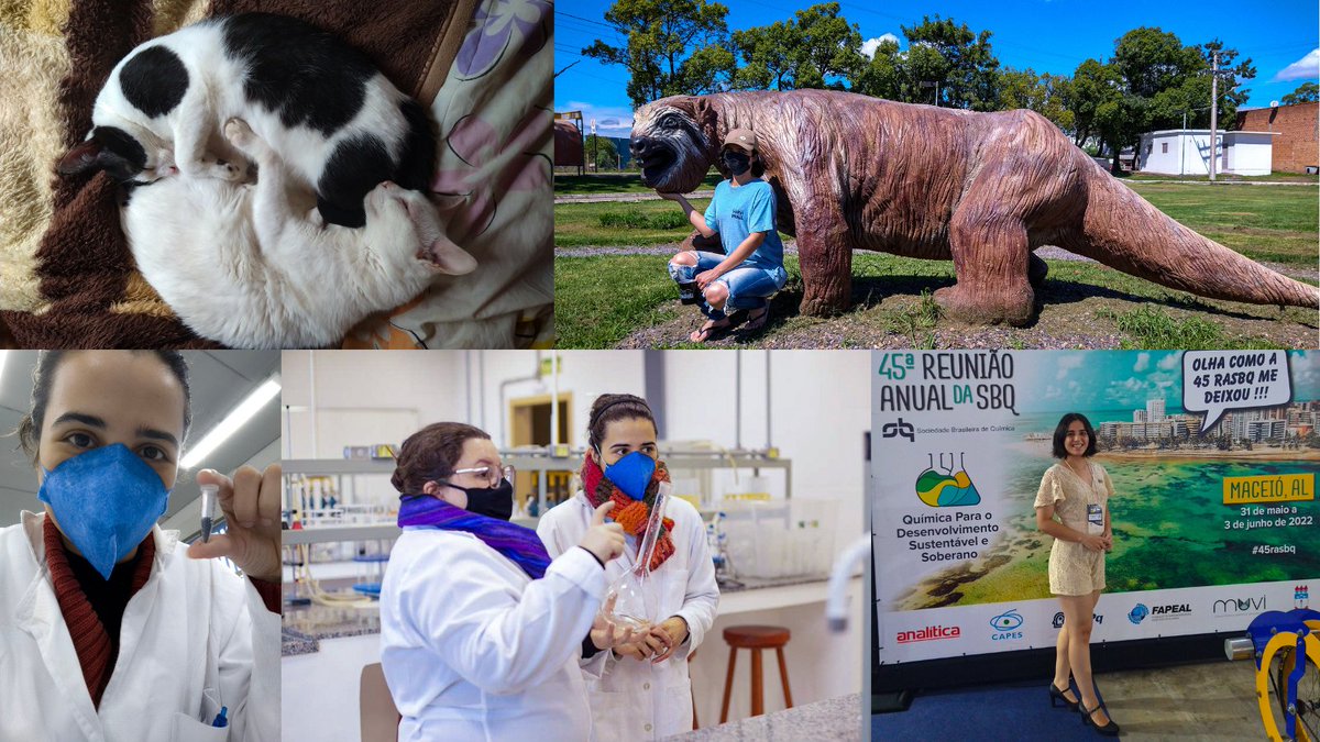AnnaWronski's tweet photo. Hello @LatinXChem!  My name is Anna Paula, I'm Brazilian, a scientific initiation student of the @gqmate_ , and I study Environmental and Sanitary Engineering at @UnipampaOficial - Campus Caçapava do Sul. I love cats (I have 2) and music. #LatinXChemRollCall https://t.co/oYsTBAY1Mz
