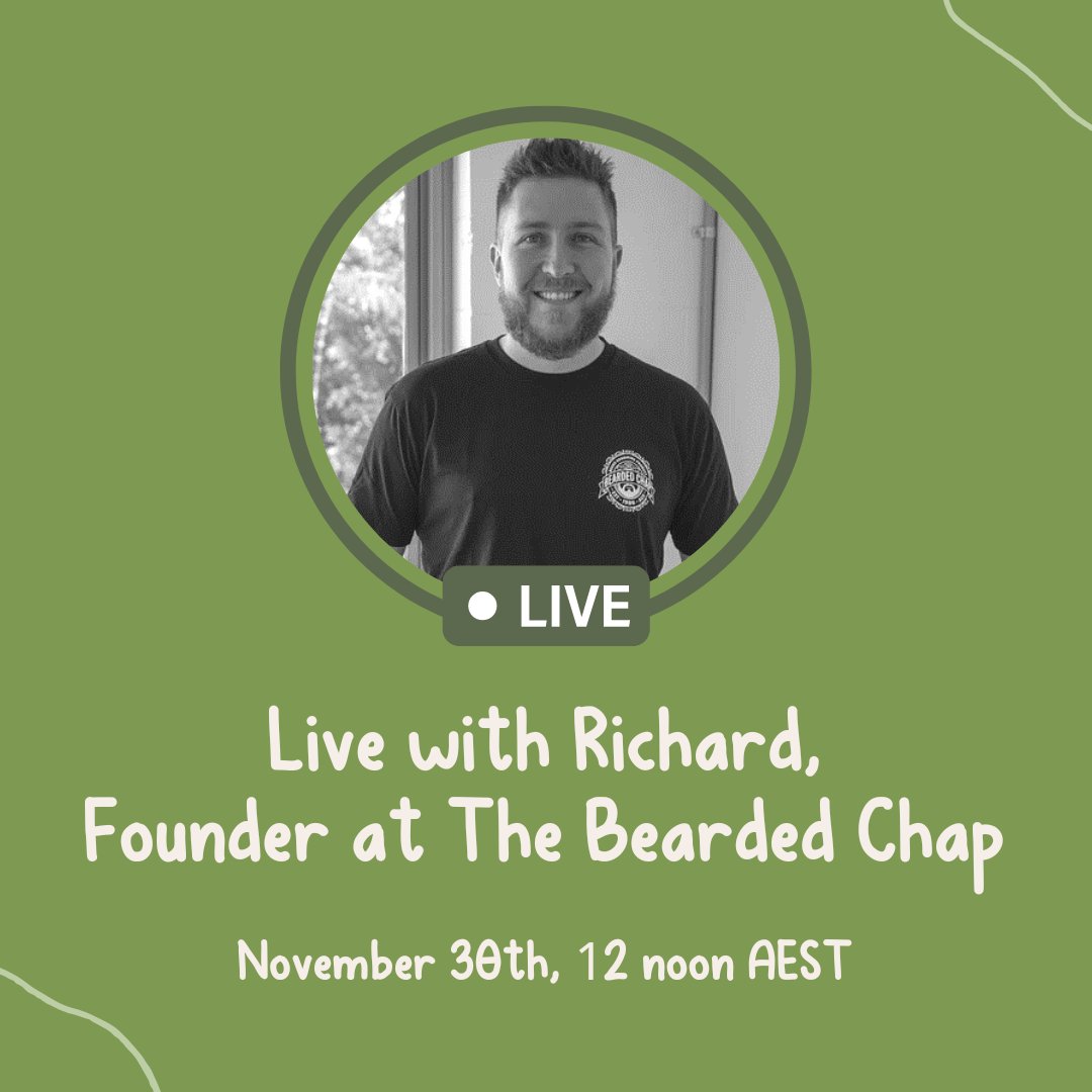 floraandfaunaau's tweet photo. 🧔How can I grow a luscious beard? 
🧔Do natural deodorants work?
🧔What can I do for my sensitive skin?

✨ASK #TheBeardedChap✨

💚 Follow the link in our bio to register and let us know any questions you want to ask! https://t.co/o1TVZgs5pL https://t.co/UrRi0vI5al