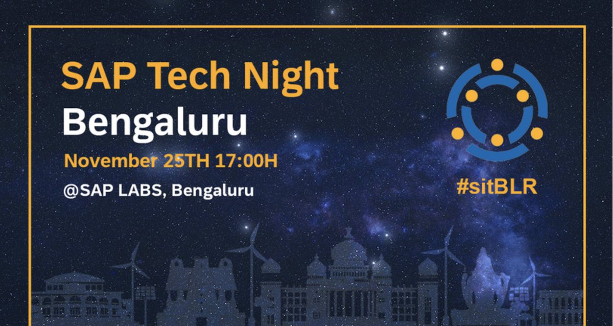 #Blogpost from <a href="/tweet_AjitKP/">Ajit Kumar Panda</a>
on his experience as Speaker <a href="/SAP/">SAP</a> #TechNight event
blogs.sap.com/2022/11/26/my-…

Thank you Ajit for sharing the importance &amp; ease of the Cloud Application Programming (#CAP) model to
<a href="/SAPCommunity/">SAP Community</a>
 
<a href="/maheshk_p/">Mahesh Palavalli</a> <a href="/lalitmohan7443/">Lalit Mohan</a> <a href="/saplabsindia/">SAP LABS INDIA</a> <a href="/SAPdevs/">SAP Developers</a> #sitBLR